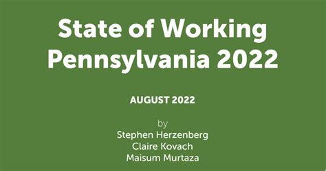 The State of the Pennsylvania Economy 2022 - Penn BPC