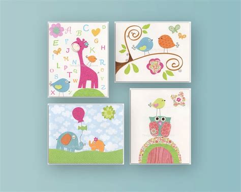 Baby Room Wall Art Nursery Wall Art Decor Set of 4 Prints - Etsy