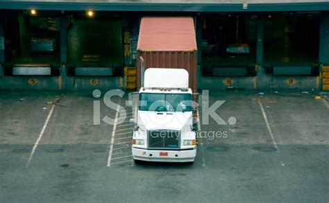 Semi Truck At Loading Dock Stock Photo | Royalty-Free | FreeImages