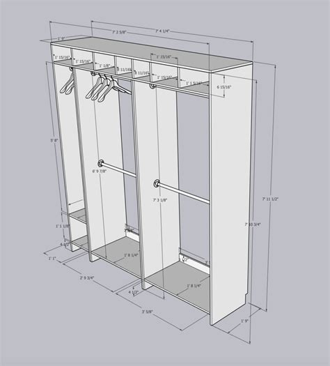 Standard Walk In Closet Shelf Depth | Dandk Organizer