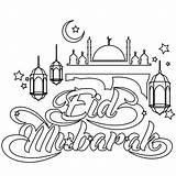 Eid Mubarak 4 Coloring Page  Free Printable Pages For Kids sketch template