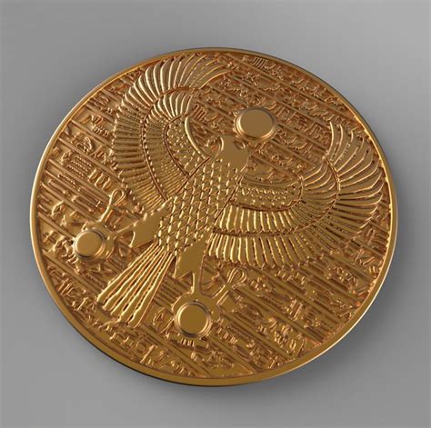 Horus ancient Egypt pendant gold coin jewelery | Redpah