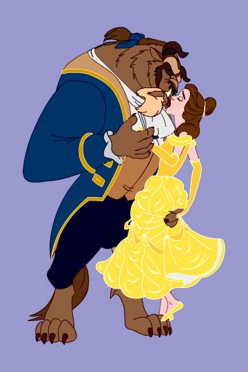 Belle and Beast Kissing cel sans background by Ool01 on DeviantArt