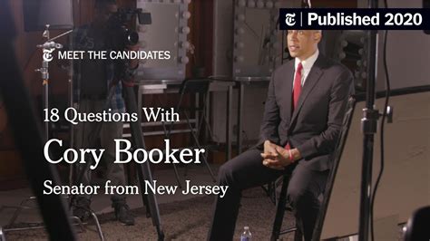 18 Questions With Cory Booker - The New York Times