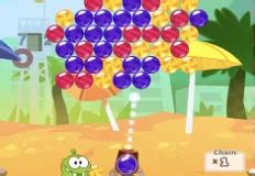 Play free Om Nom Bubbles - Bubble Shooter Games - Games-kids.com