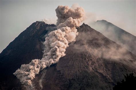 Indonesia's Merapi volcano erupts, spews lava and ash