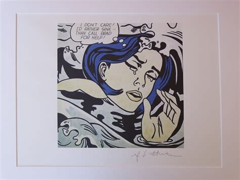 Roy Lichtenstein "Drowning Girl" - CharityStars