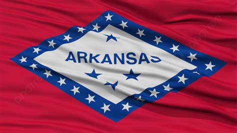 Closeup Arkansas Flag On Flagpole Background And Picture For Free Download - Pngtree