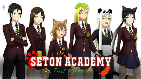 Seton Academy: First Year | Character Lineup by SBitsui on DeviantArt