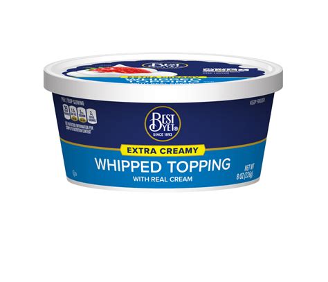 Extra Creamy Whipped Topping 8OZ - Best Yet Brand