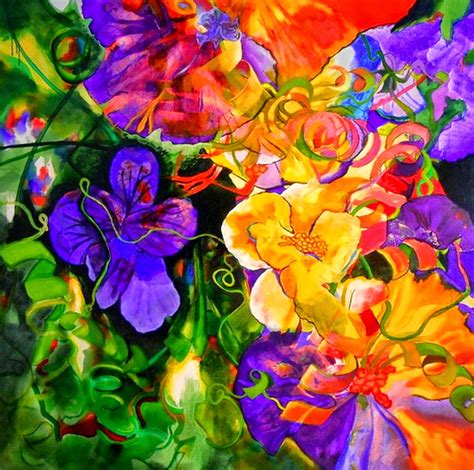 Historia y evolución de la pintura artística : Flores de olores Brillantes Abstractos en ...