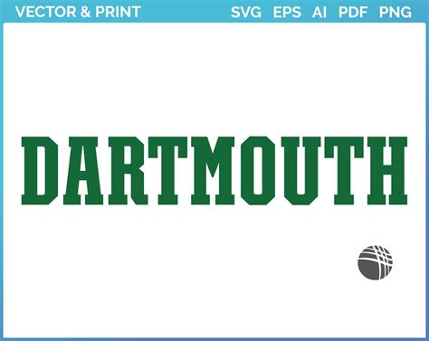 Dartmouth Big Green - College Sports Embroidery Logo in 4 sizes ...