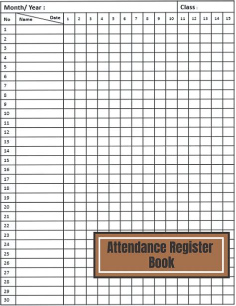 Buy Attendance Register Book: Attendance register book for teachers ...