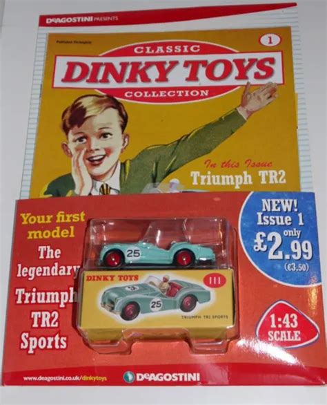 DEAGOSTINI CLASSIC DINKY Toys Collection TriumphTR2 Sports Diecast Car 1st issue $12.15 - PicClick