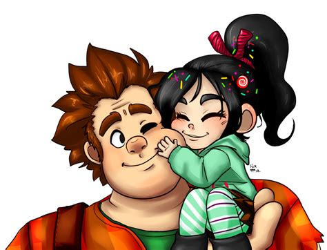 Ralph and Vanellope - Wreck-It Ralph Fan Art (34855761) - Fanpop