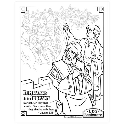 Elisha And The Syrian Army Coloring Page