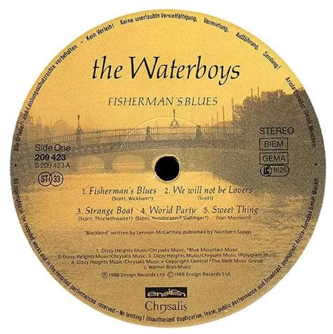 Waterboys Fisherman s blues (Vinyl Records, LP, CD) on CDandLP