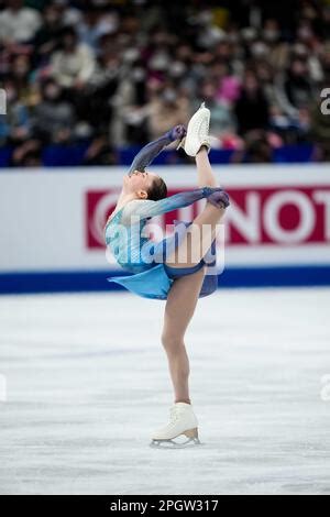 Isabeau LEVITO of United States performs during wonen's free skating of ...