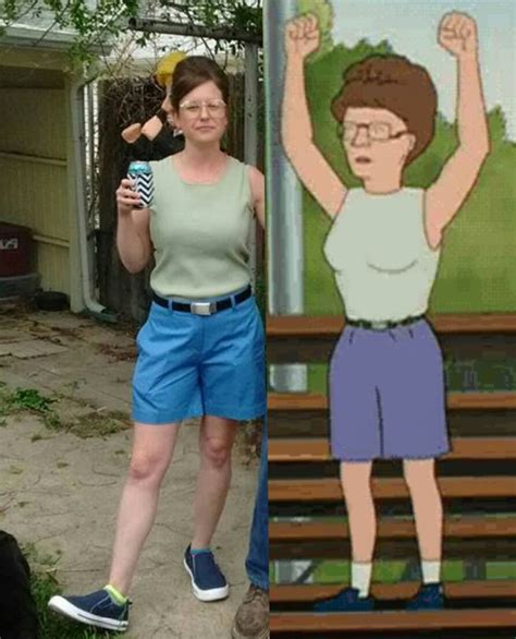 Friend of mine had a King of the Hill themed party. She nailed Peggy ...