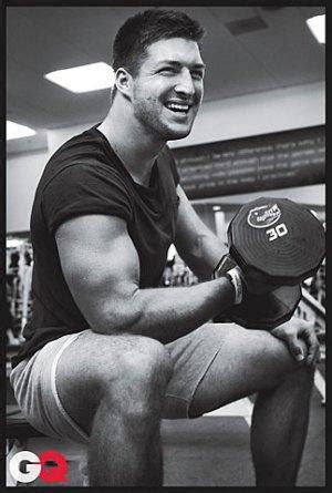 Tim Tebow Workout Photos and Workout Routine Video