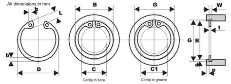 Woodstock Industrial Supplies | Internal Circlip Dimensions :: w3layouts