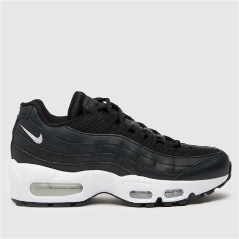 Womens Black & White Nike Air Max 95 Trainers | schuh