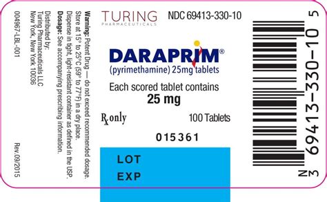 Daraprim - FDA prescribing information, side effects and uses