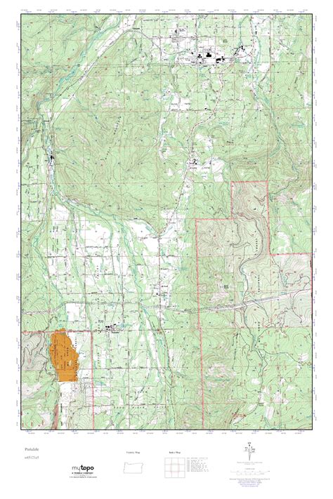 MyTopo Parkdale, Oregon USGS Quad Topo Map