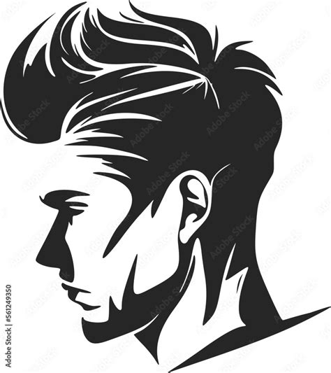 Black and white logo depicting a stylish and brutal man. A bold and ...