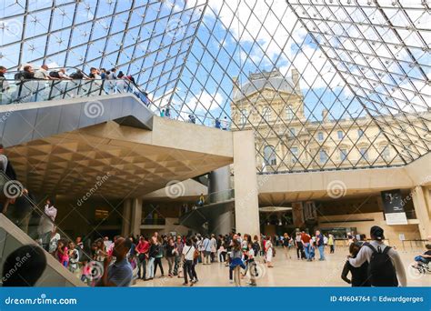 Louvre pyramid - Paris editorial stock image. Image of city - 49604764