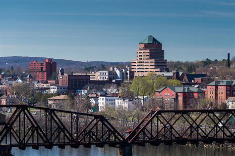 USA, Connecticut, Middletown, Elevated Photograph by Walter Bibikow ...