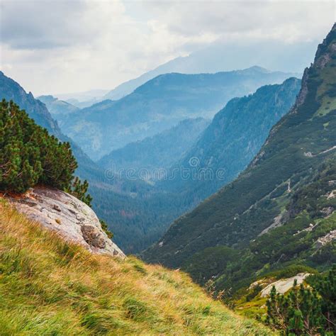 Five Lakes Valley in High Tatra Mountains, Poland Stock Image - Image of saddle, clouds: 102901491