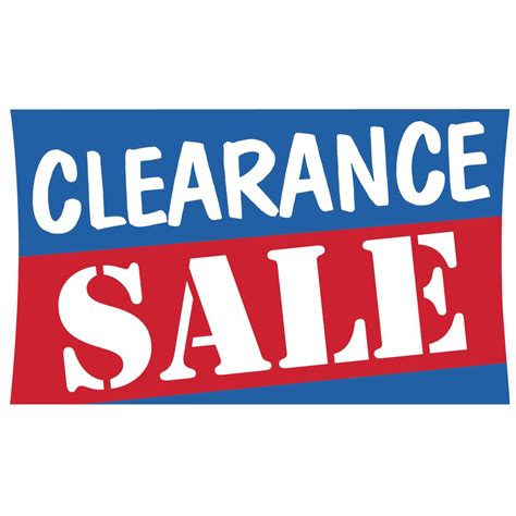 Printable Clearance Signs