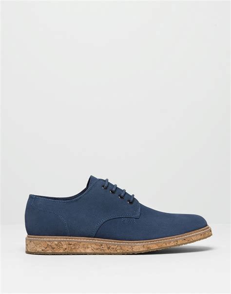 Pull&bear Cork Sole Shoes in Blue for Men (NAVY) | Lyst