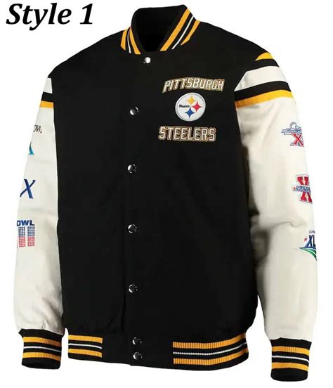 NFL Pittsburgh Steelers Super Bowl Champions Varsity Jacket - Jackets Masters