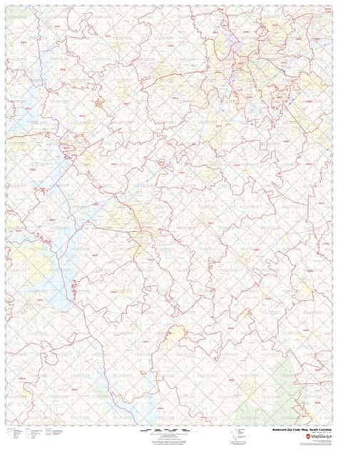 Anderson Zip Code Map, South Carolina | Anderson County Zip Codes