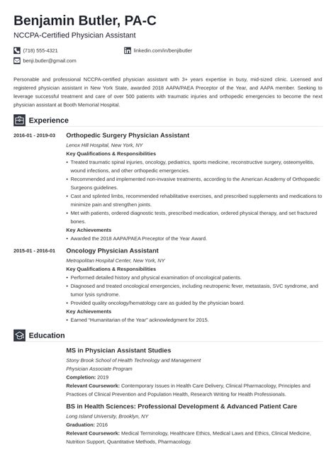 Physician Assistant Resume: Examples & Templates for PA