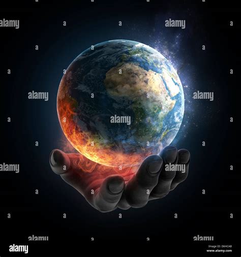 Environmental destruction, artwork Stock Photo - Alamy