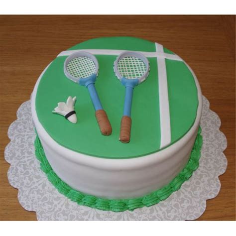 Badminton Theme Egg-less Cake Delivery In Delhi And Noida