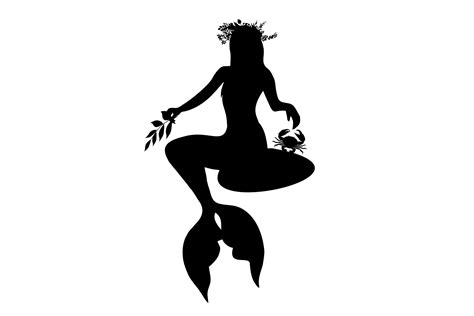 Mermaid Silhouette Graphic by widyaav · Creative Fabrica