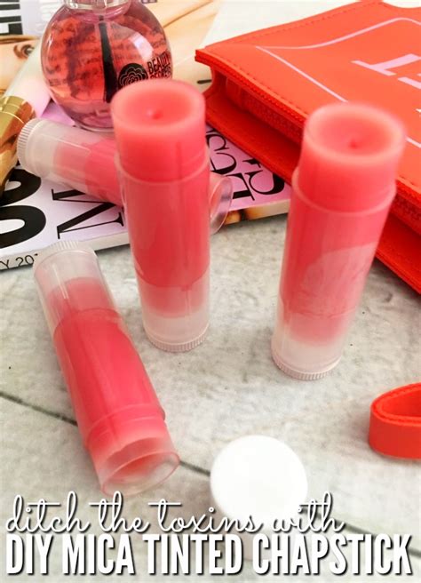 Ditch the Toxins with DIY Mica Tinted Chapstick - Happy Mothering