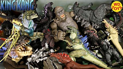 New Giant Box King Kong And Godzilla Toys Vs Skull Island Mega Figure ...