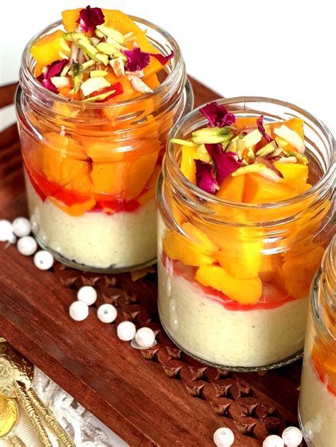 Kesari Phirni with Mango & Nuts - Ribbons to Pastas