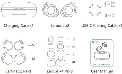 TAGRY X18 Bluetooth Headphones Wireless Earbuds User Manual