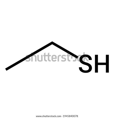 Chemical Structure Ethanethiol C2h6s Stock Vector (Royalty Free) 1945840078 | Shutterstock