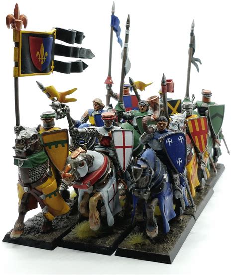 As requested: the full unit of Bretonnian Knights Errant! Young ...