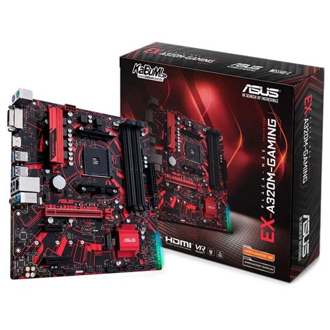 Placa Mãe Asus EX-A320M-Gaming, AMD AM4, mATX, DDR4 | KaBuM!