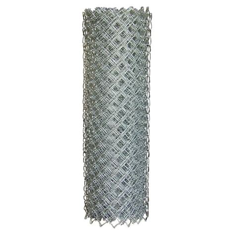 Everbilt 6 ft. x 50 ft. 11.5- Gauge Galvanized Steel Chain Link Fence Fabric 308706EB - The Home ...