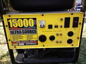 Generac Guardian Ultra Source Electric Start 15000 Watt Portable ...