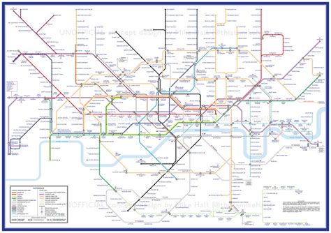 [OC][UNOFFICIAL] London Tube map 2022/2023 redesign : TransitDiagrams